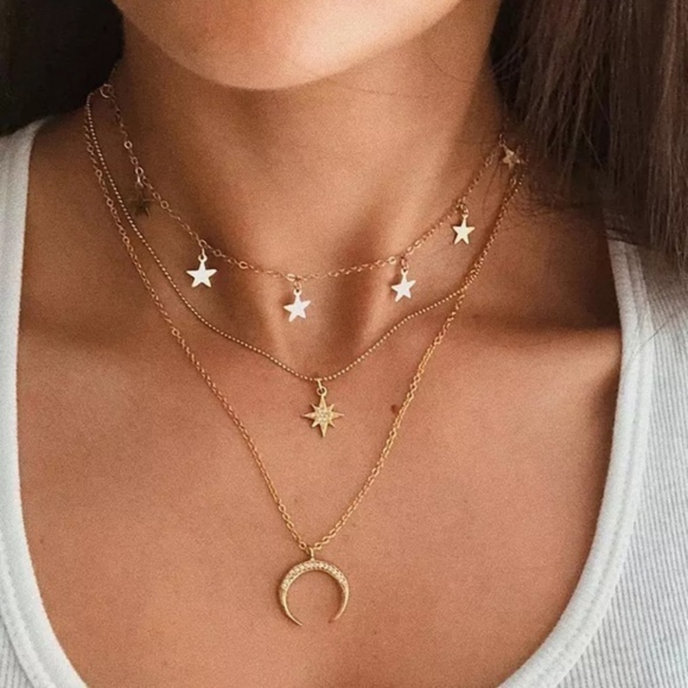 3/$30 💛 Simple Multi Layer Pendant Necklace